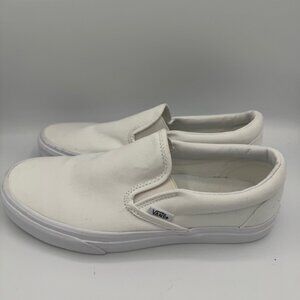 Vans Classic Slip -On True White Women's Size 9.5 Men's Size 8